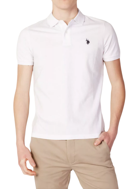 U.S. Polo Assn. Polo uomo manica corta King 41029 65079 100 bianco