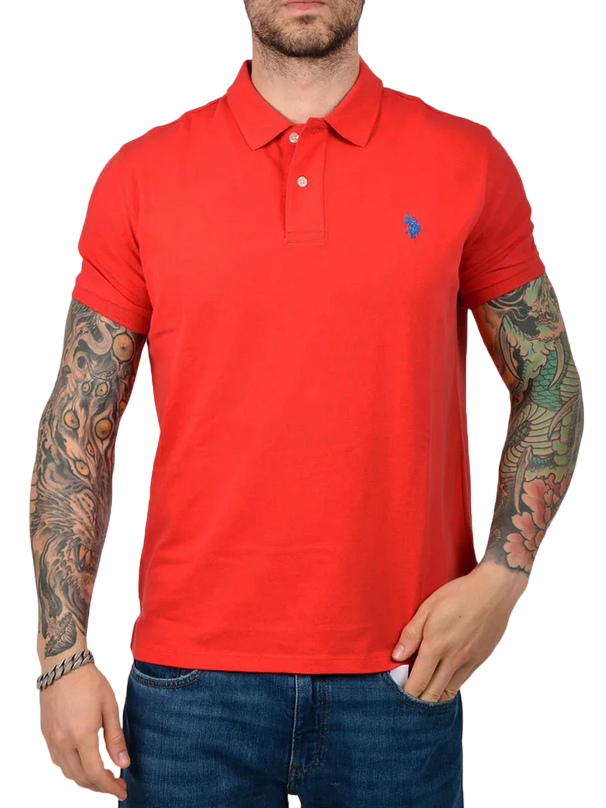 U.S. Polo Assn. Polo uomo manica corta King 41029 65079 352 rosso