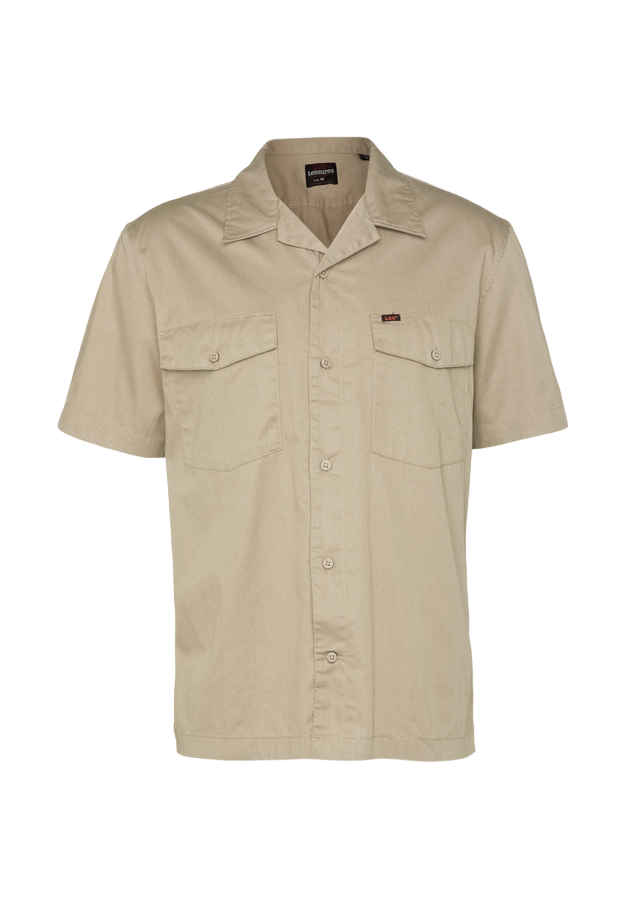 Lee Camicia da uomo manica corta Chetopa Shirt L68POMA24 mushroom
