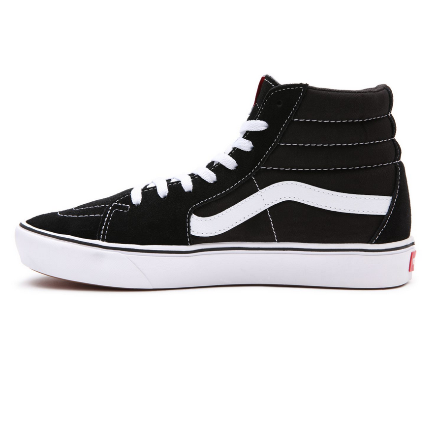 Vans scarpa sneakers alta Comfycush Sk8-Hi vn0a3wmbvne1 nero-bianco