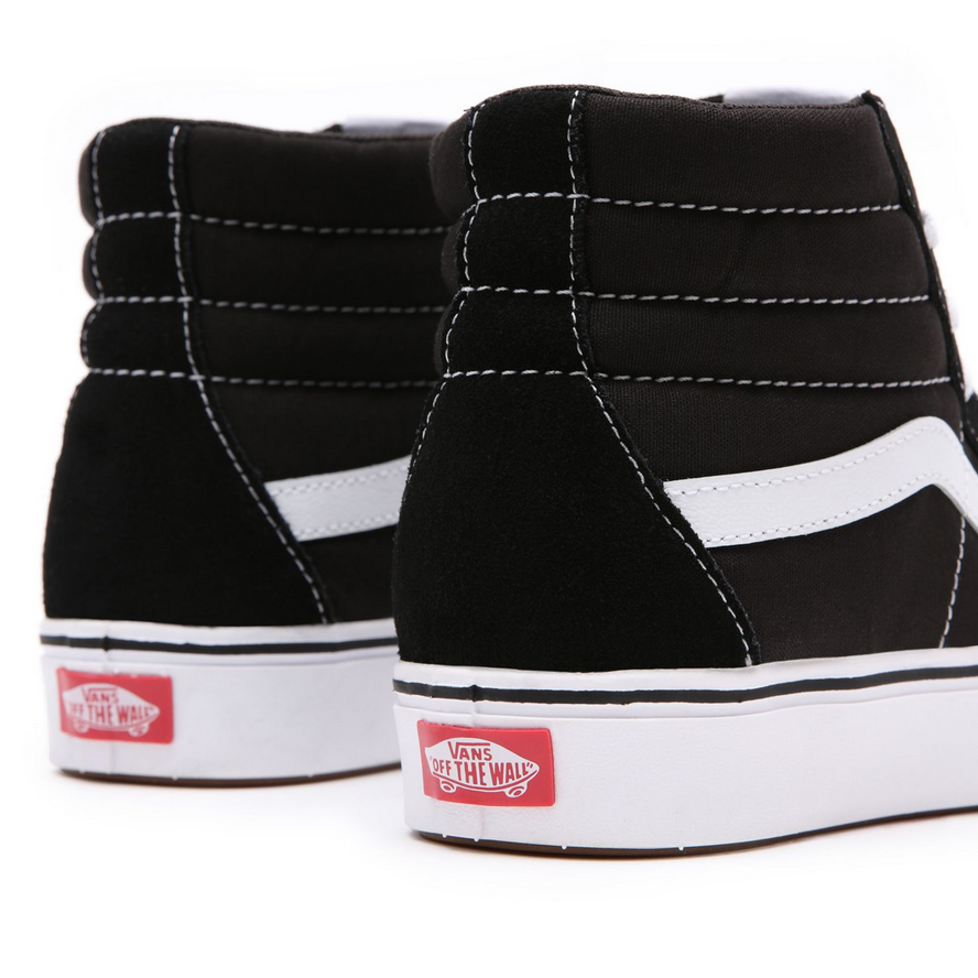 Vans scarpa sneakers alta Comfycush Sk8-Hi vn0a3wmbvne1 nero-bianco