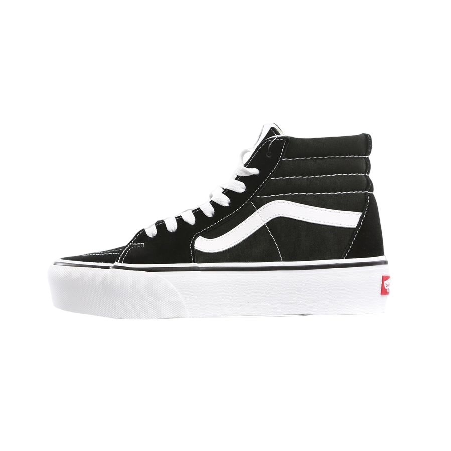 Vans scarpa sneakers alta da donna con zeppa Sk8-Hi Platform 2 VN0A3TKN6BT1 nero-bianco