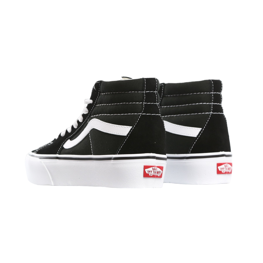 Vans scarpa sneakers alta da donna con zeppa Sk8-Hi Platform 2 VN0A3TKN6BT1 nero-bianco
