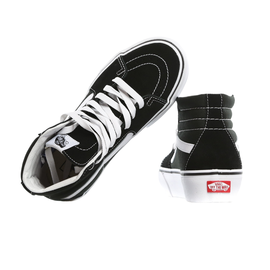 Vans scarpa sneakers alta da donna con zeppa Sk8-Hi Platform 2 VN0A3TKN6BT1 nero-bianco