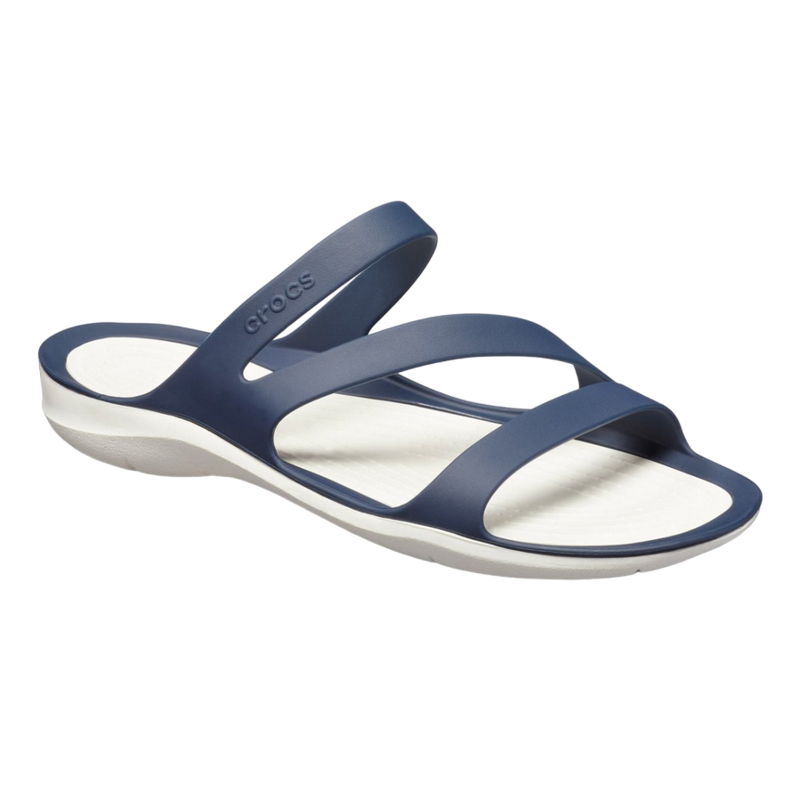 Crocs sandalo basso da donna Swiftwater 203998 462 blu bianco