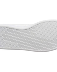 Adidas Advantage EF0213 bianco-verde, sneakers da bambino con tomaia in similpelle, 3 strisce traforate e soletta OrthoLite® per comfort e stile quotidiano
