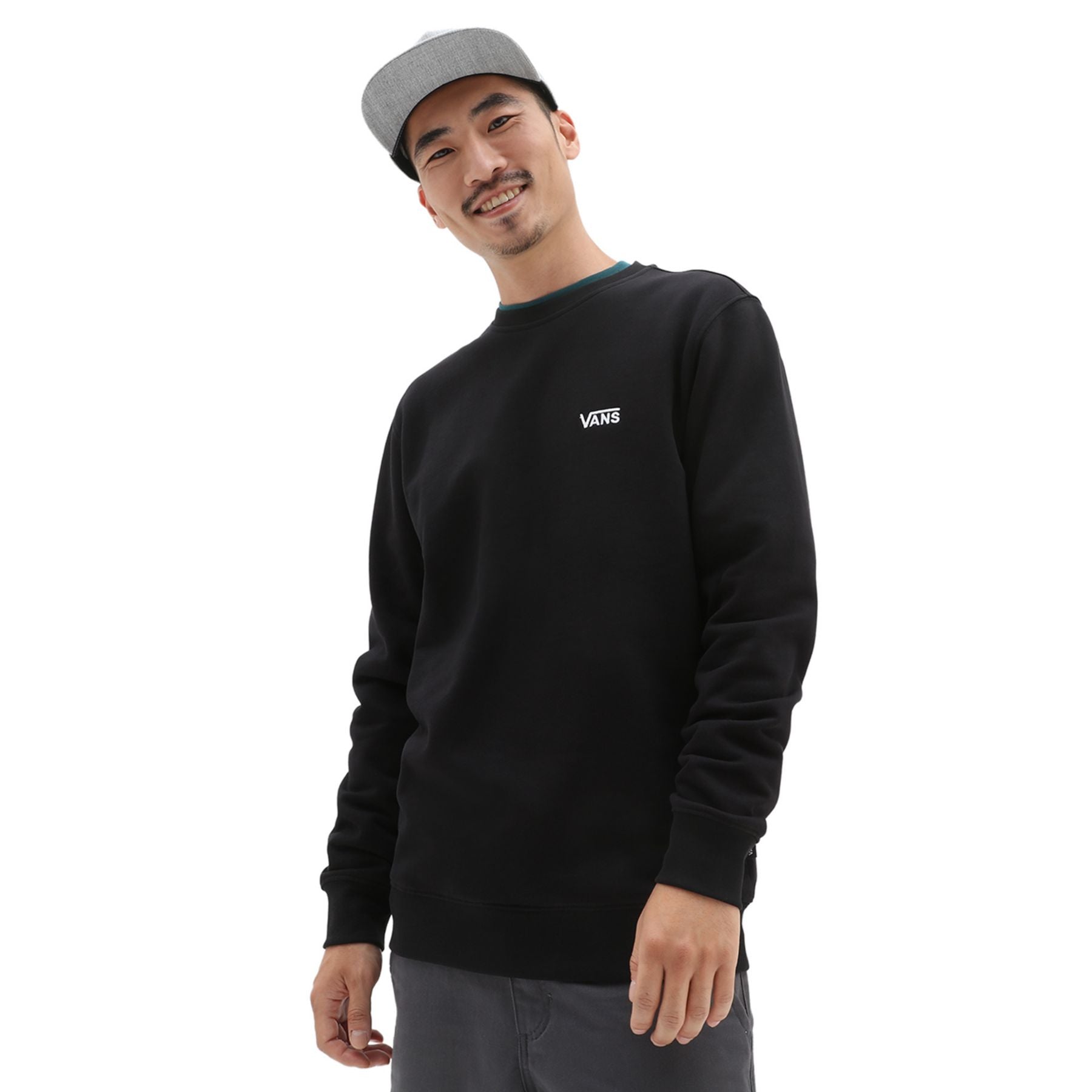 Vans Felpa da uomo girocollo Core Basic VN0A7YDUBLK nero