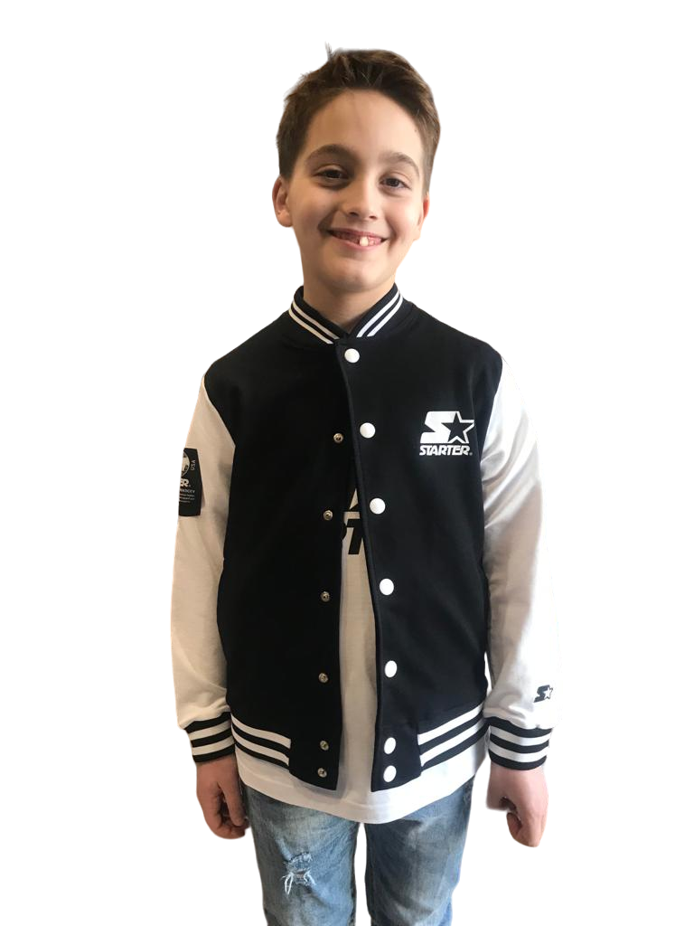 Starter Bomber College in felpa da ragazzo 1056UBST nero