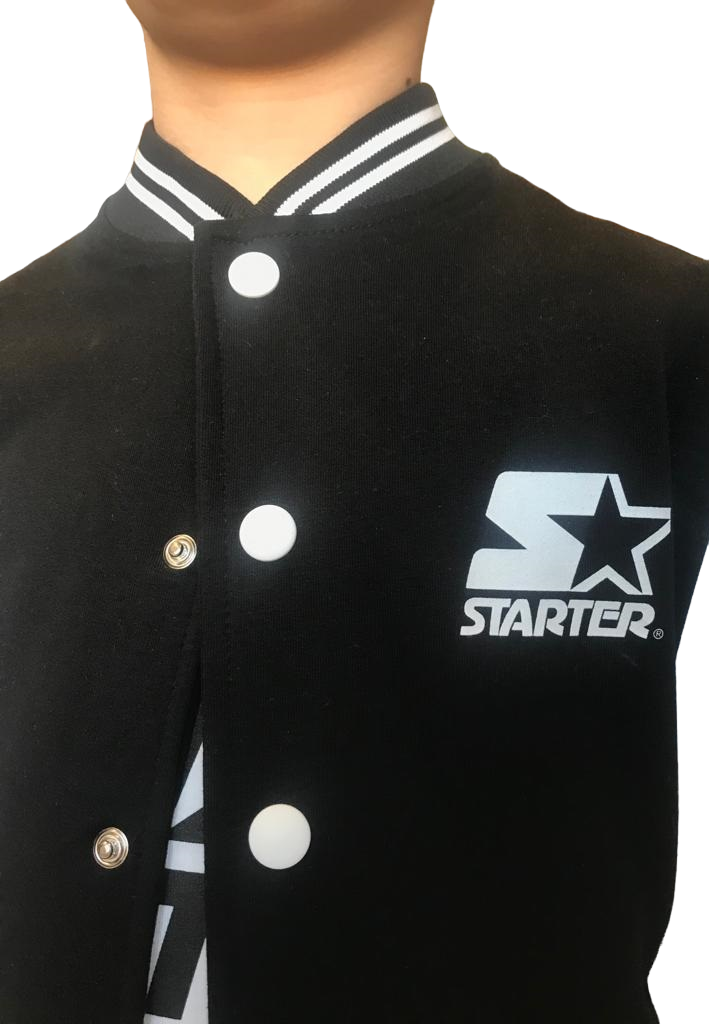 Starter Bomber College in felpa da ragazzo 1056UBST nero