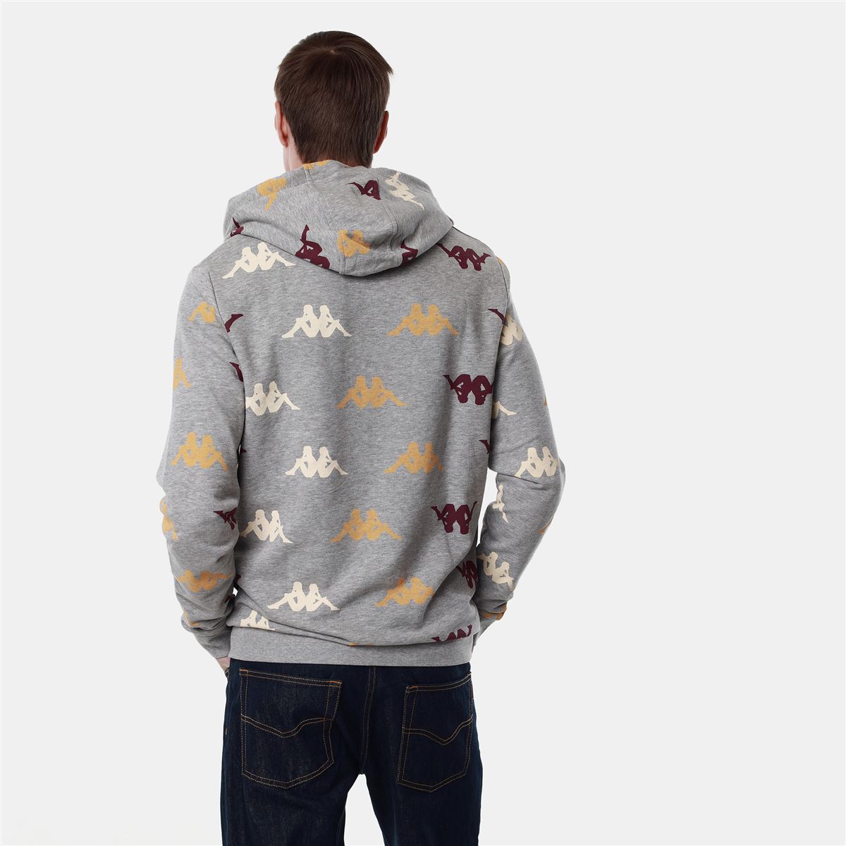 Kappa Felpa da uomo Authentic Fancy 351261W 77M grey mid melange
