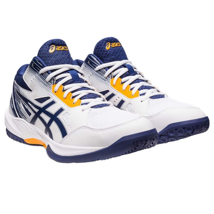 Asics men's volleyball shoe Gel Task MT 3 1071A078 100 white-blue