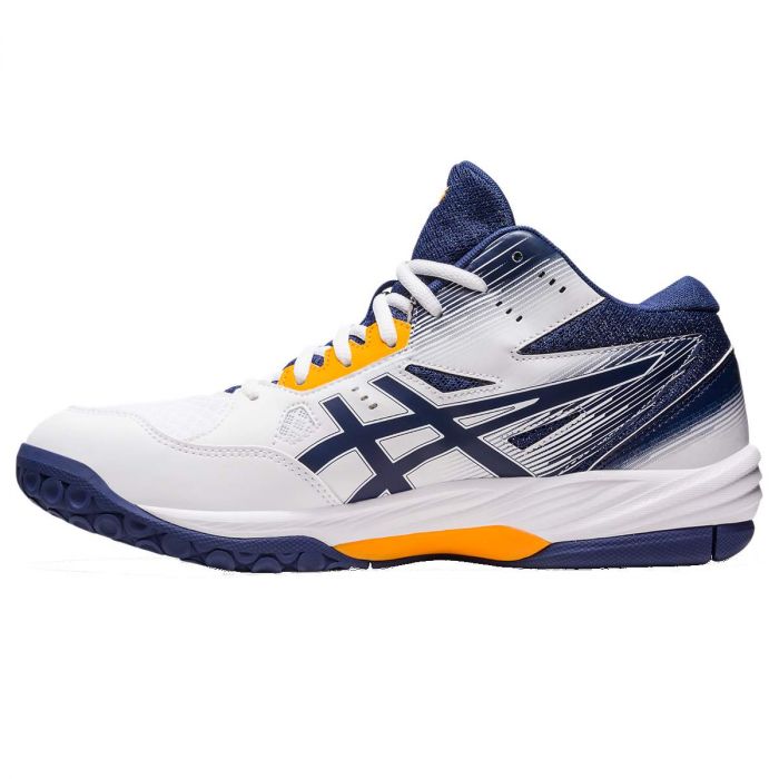 Asics men's volleyball shoe Gel Task MT 3 1071A078 100 white-blue