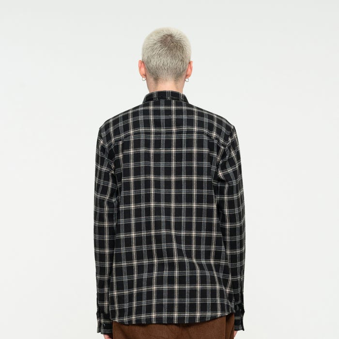Santa Cruz Camicia manica lunga Apex black check