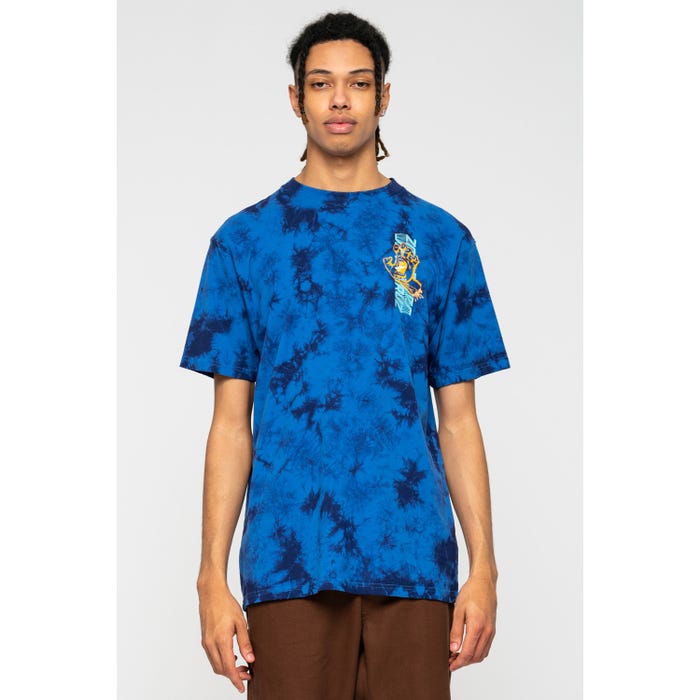 Santa Cruz men's short sleeve t-shirt Split Strip light blue-blue