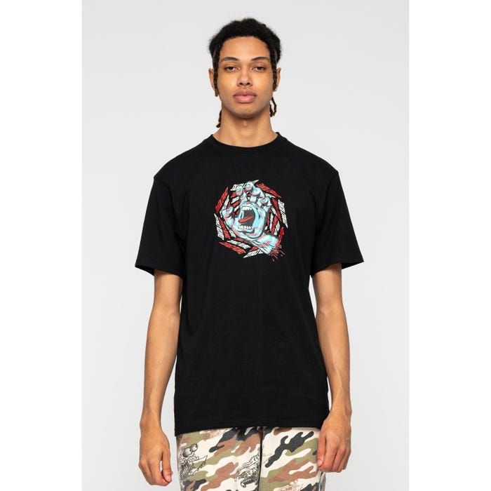 Santa Cruz men's short sleeve t-shirt Spiral Strip Hand black
