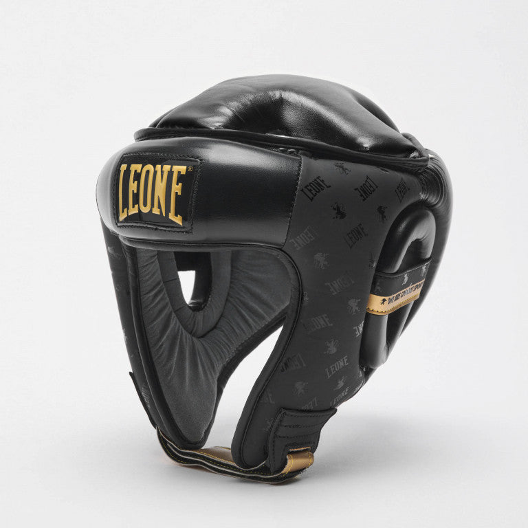 Leone Casco Boxe DNA CS444 Nero: Protezione Anti-Shock e Stile Elegante