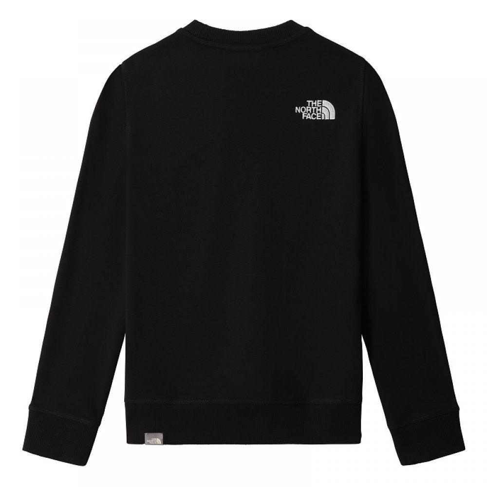 The North Face Light Crew boys' crewneck sweatshirt NF0A82EHJK31 black