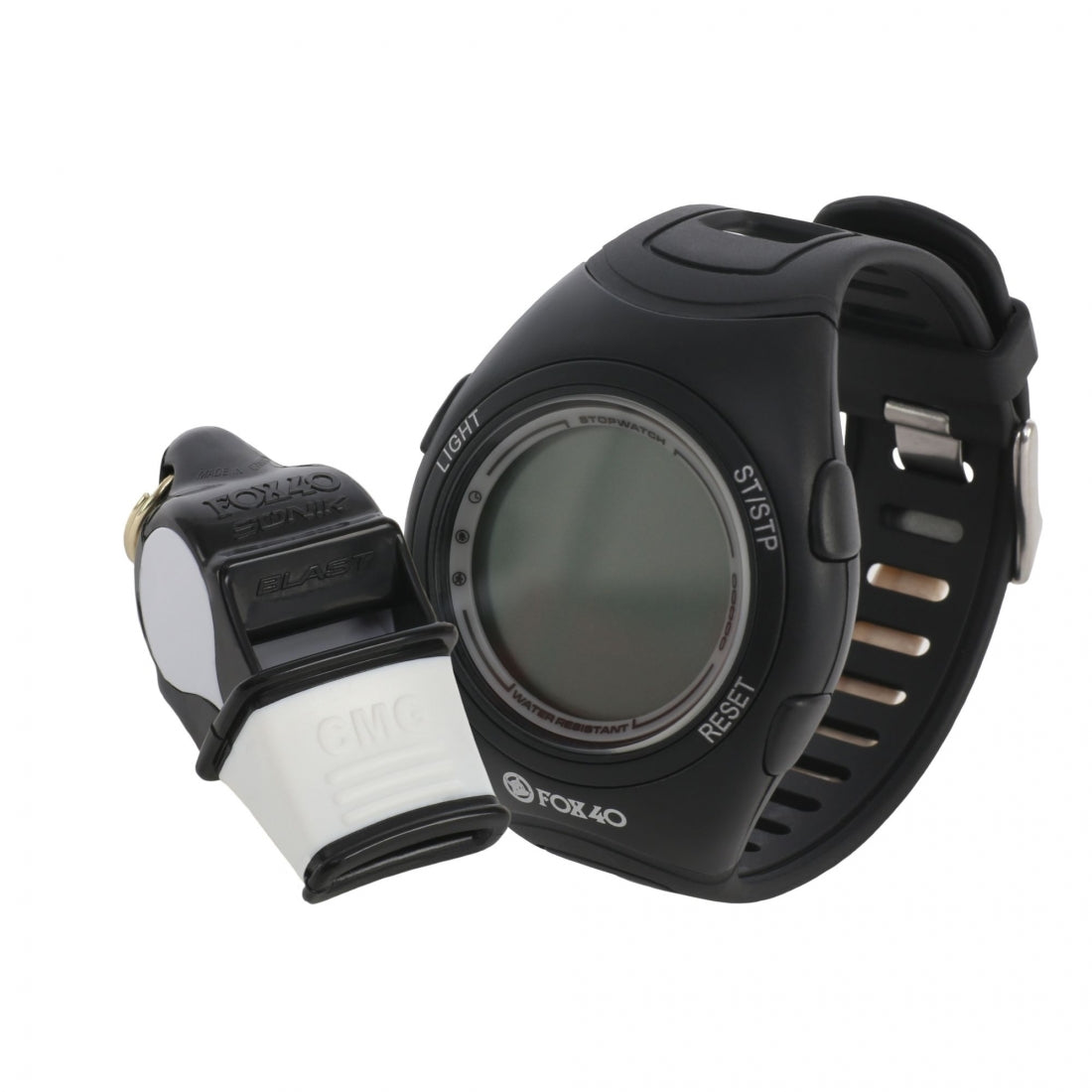 Fox 40 Set Fischietto e Orologio da polso 6906-0705 nero-bianco