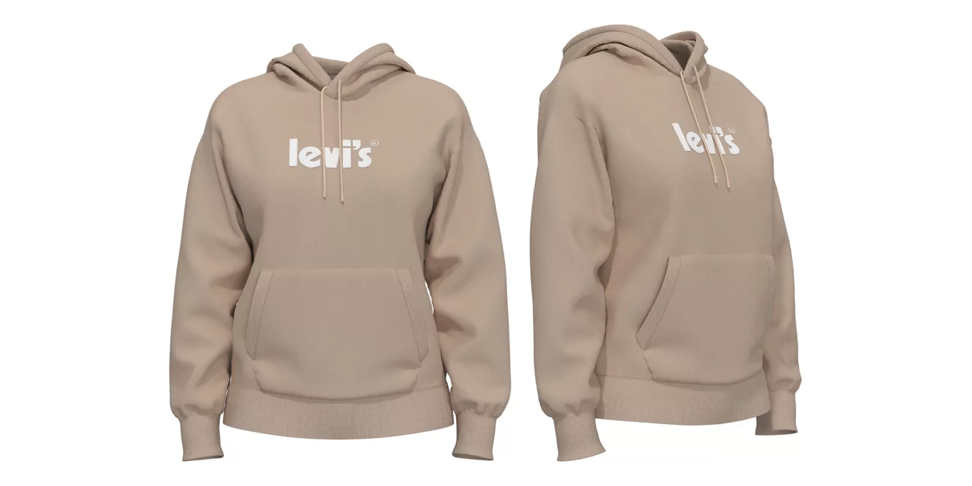 Levi's Sweatshirt Graphic Hoodie Rainbow Gradient 18487-0144 peach puree-pink