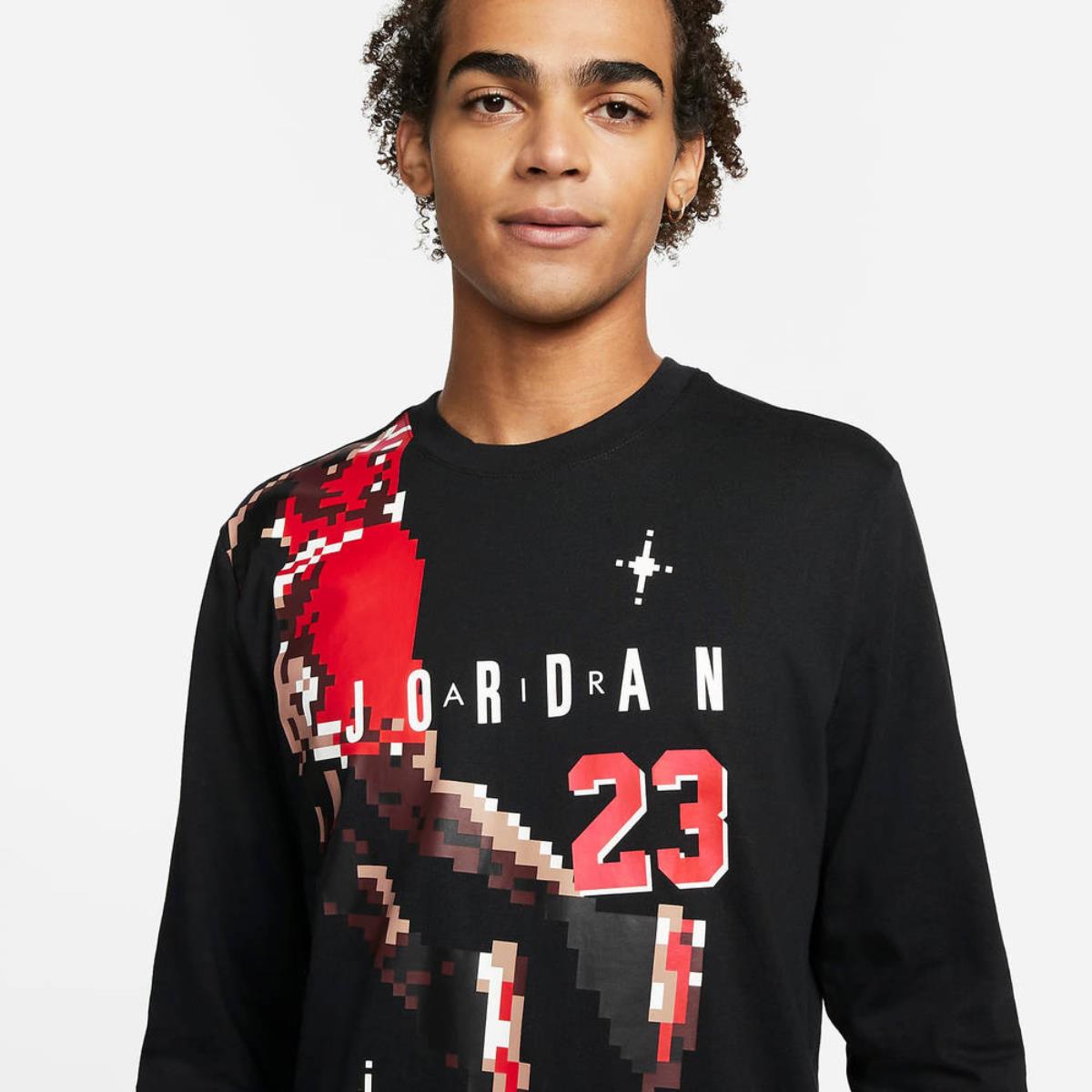 Jordan DC9793 010 black men's long sleeve t-shirt