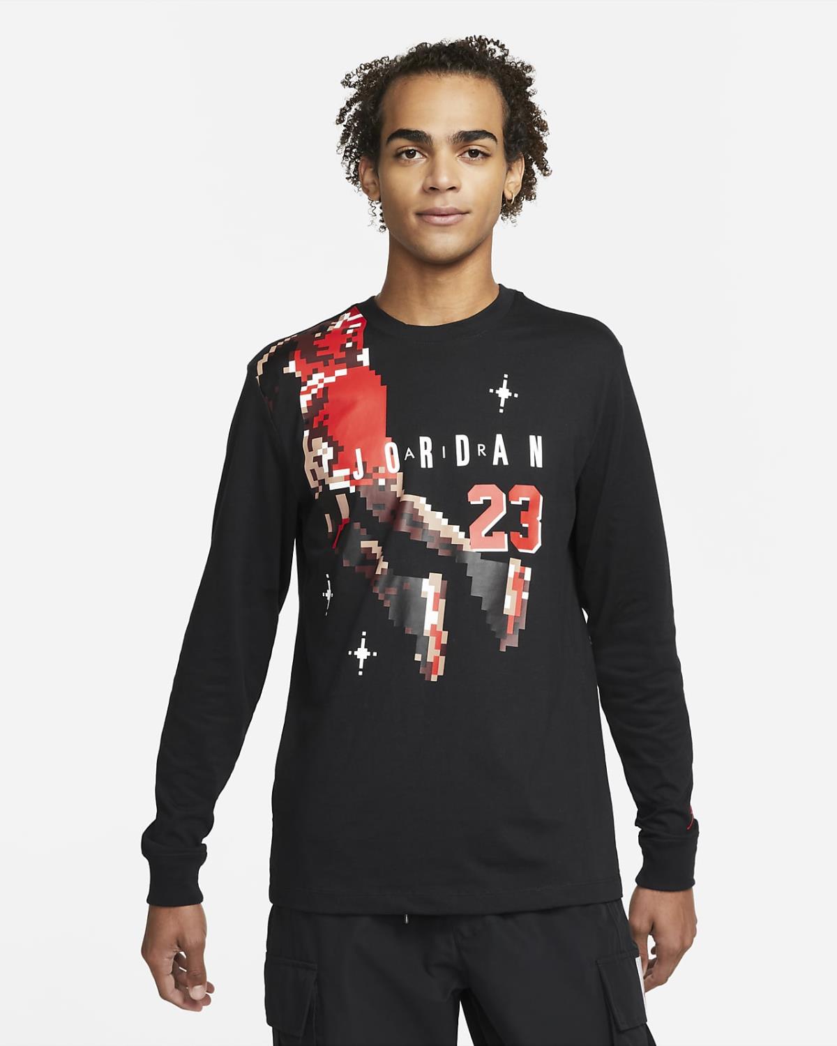 Jordan DC9793 010 black men's long sleeve t-shirt