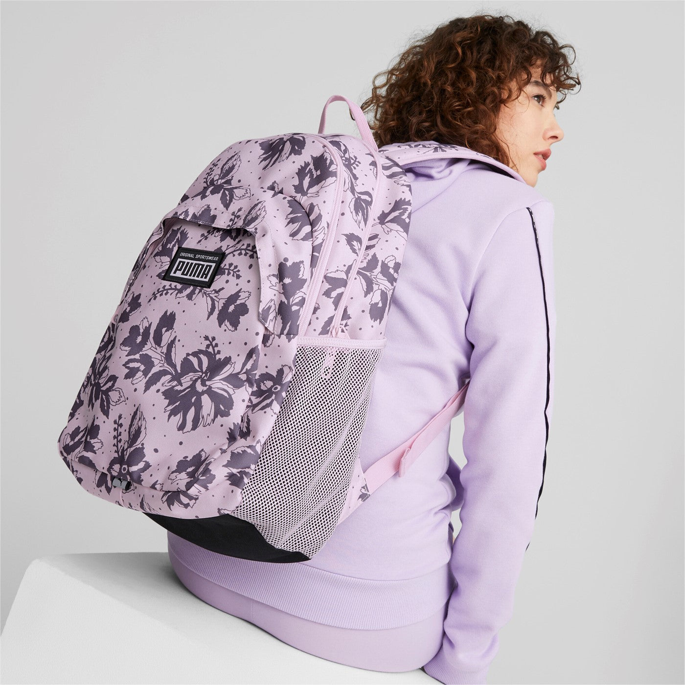 Puma Zaino multiuso Academy backpack 079133-08 pearl pink-flower
