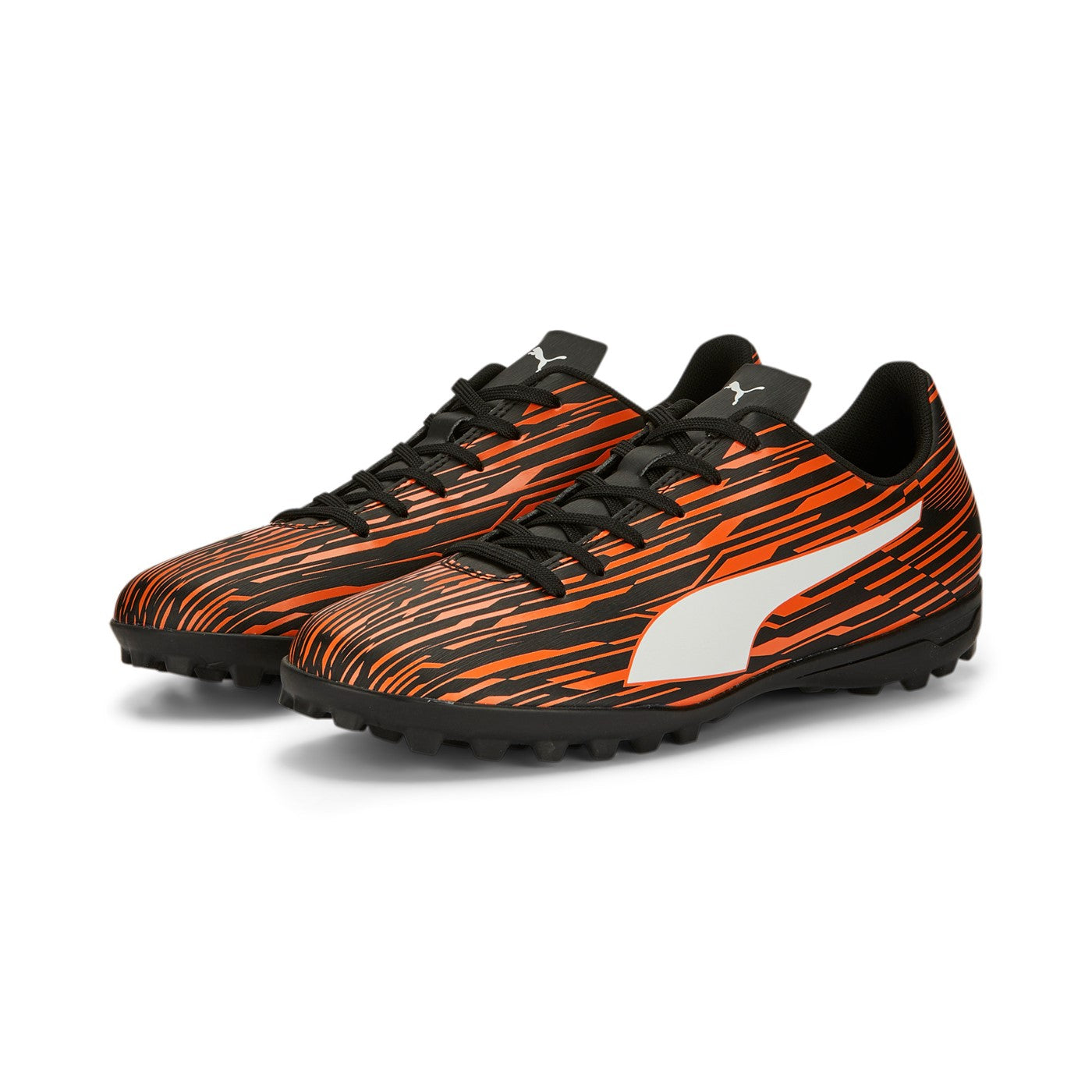 Puma men's soccer shoe Rapido III TT 106574 09 black-white-dragon red