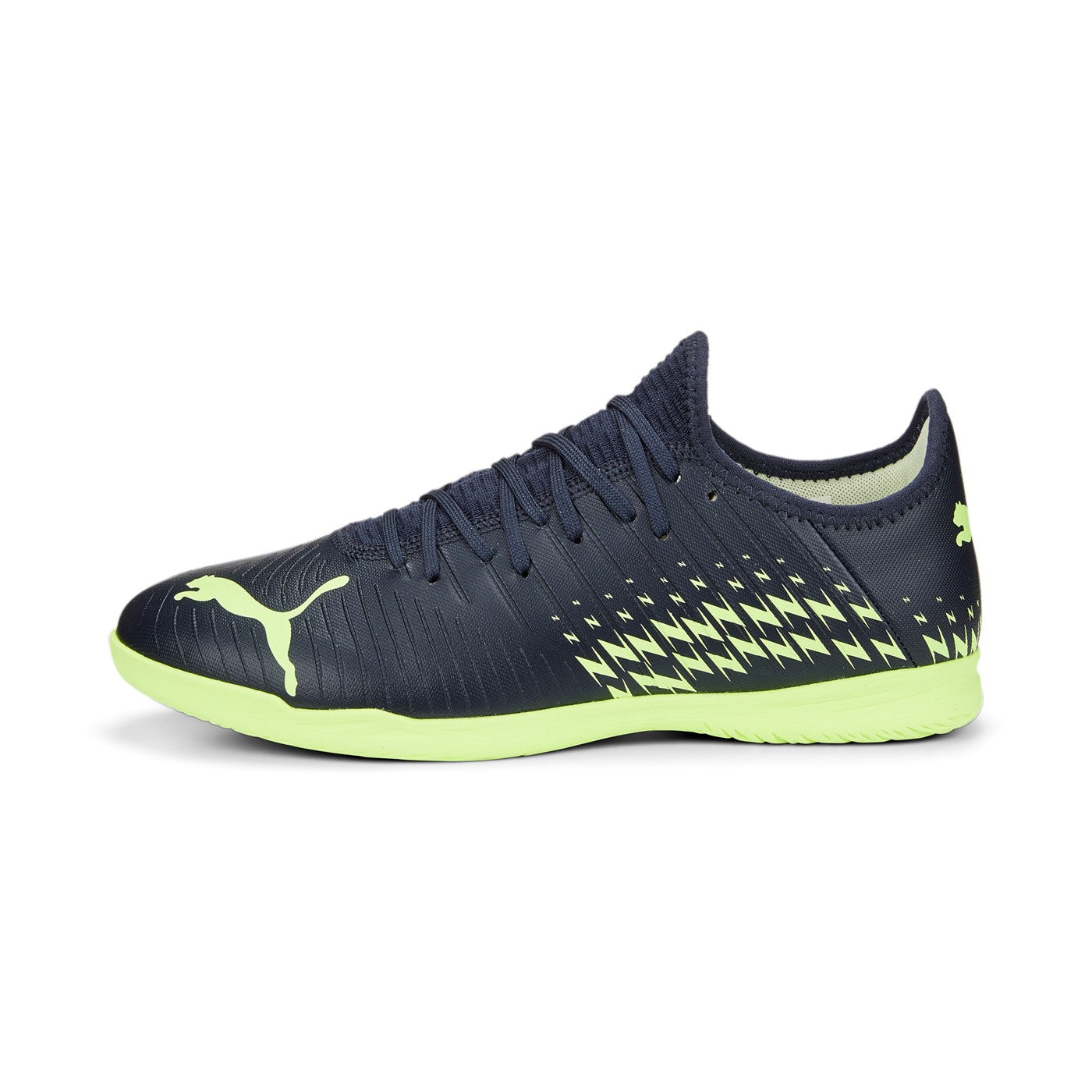 Puma scarpa da calcetto indoor FutureZ 4.4 IT 107008 01 blu scuro pistacchio