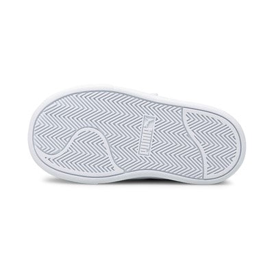 Puma children's sneakers shoe with tear Shuffle V 375690 02 white black gold
