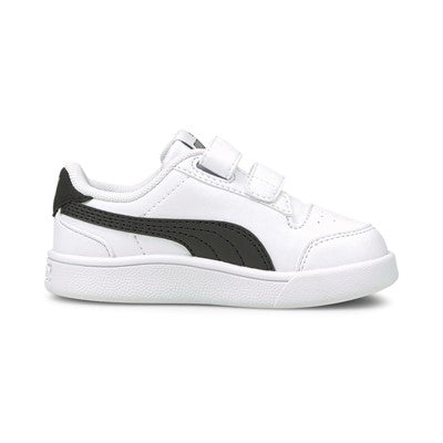 Puma children's sneakers shoe with tear Shuffle V 375690 02 white black gold