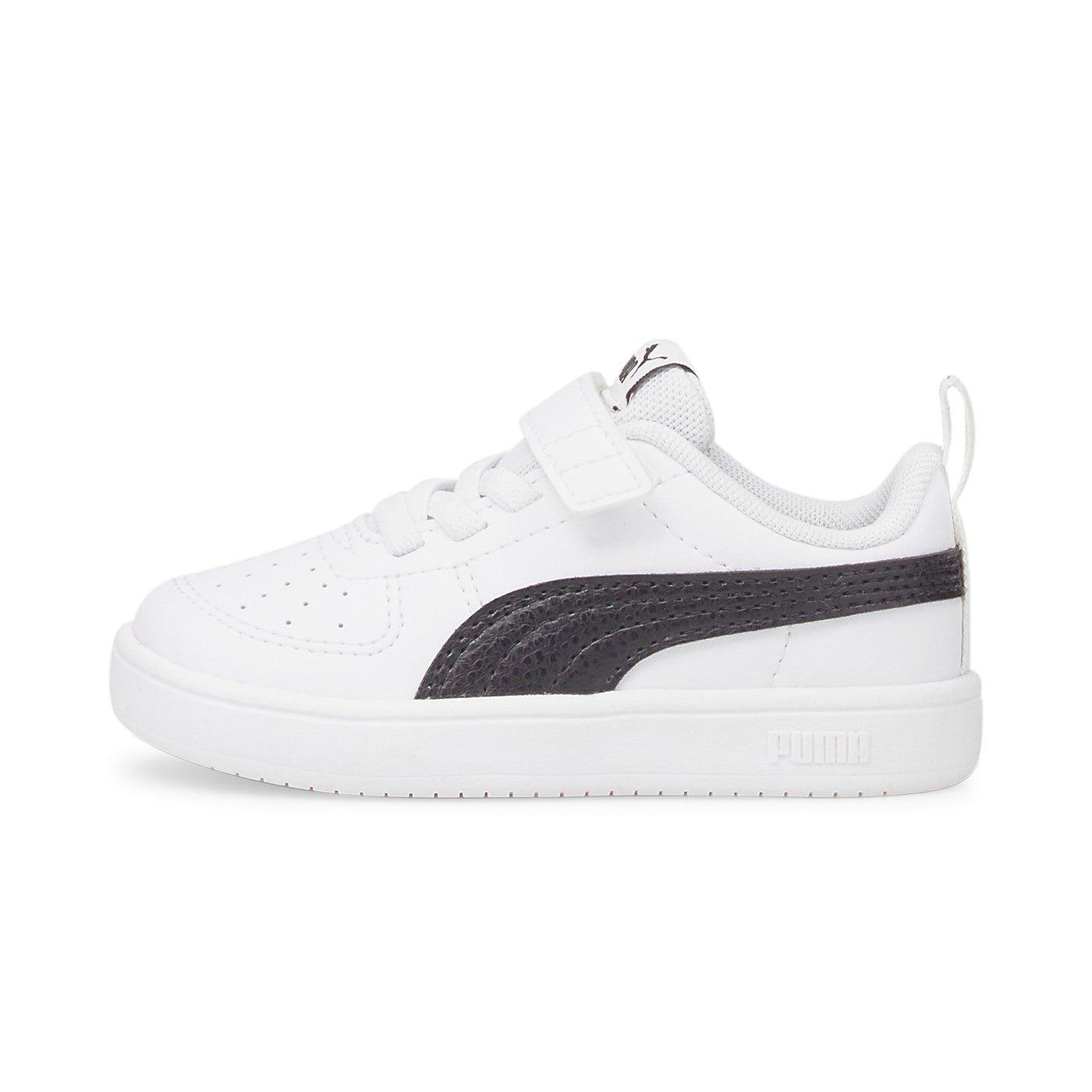 Puma scarpa Sneakers da bambino con velcro Rickie AC + Inf 384314 03 bianco-nero