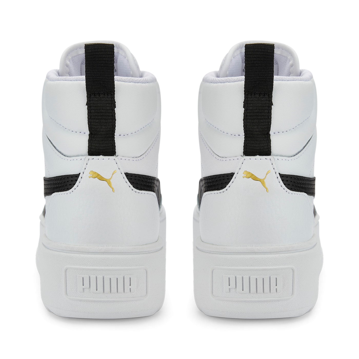 Puma women's high sneakers shoe with wedge Karmen Mid 385857 03 white black