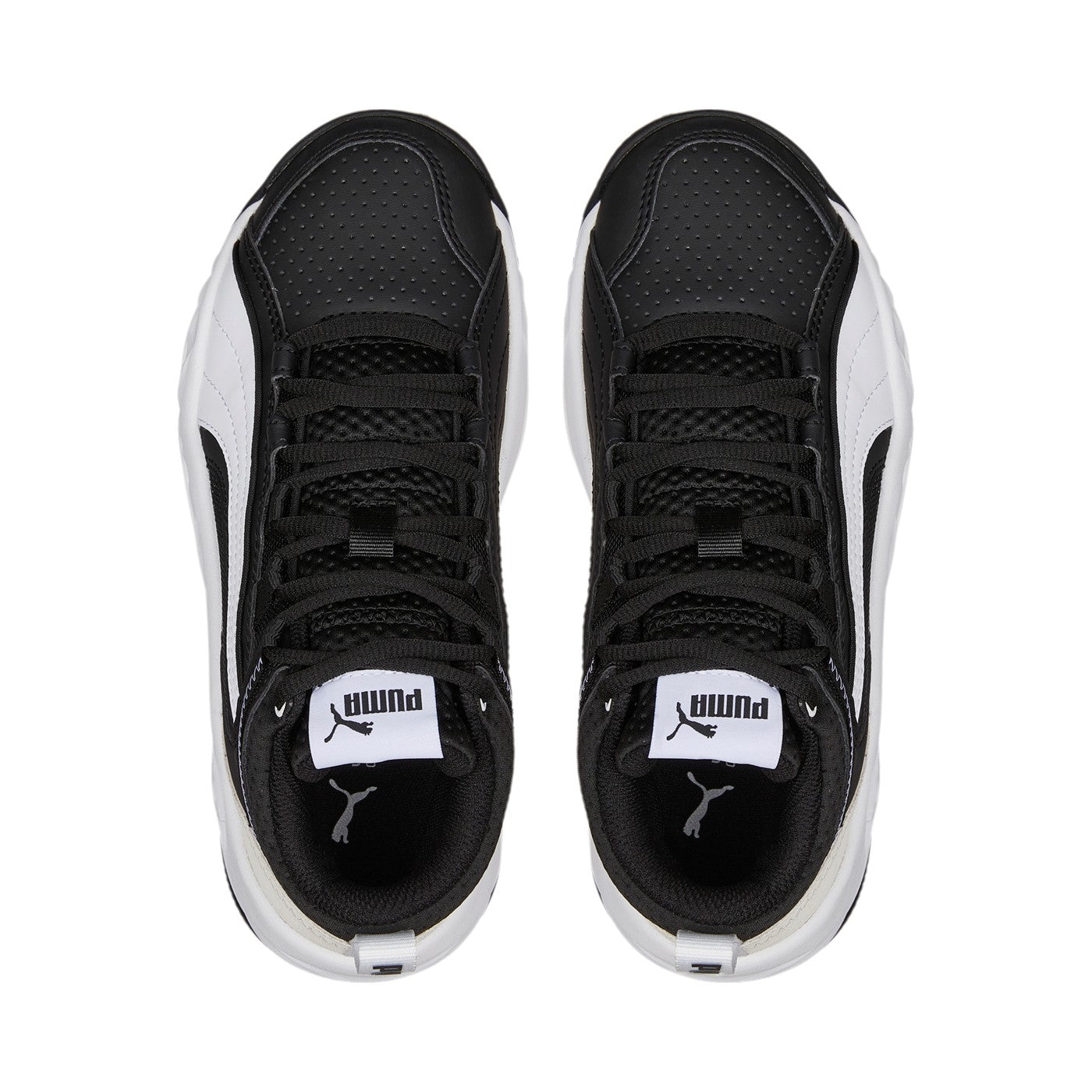 Puma high-top sneakers for boys Rebound Future Evo Core Jr 386170 01 black-white