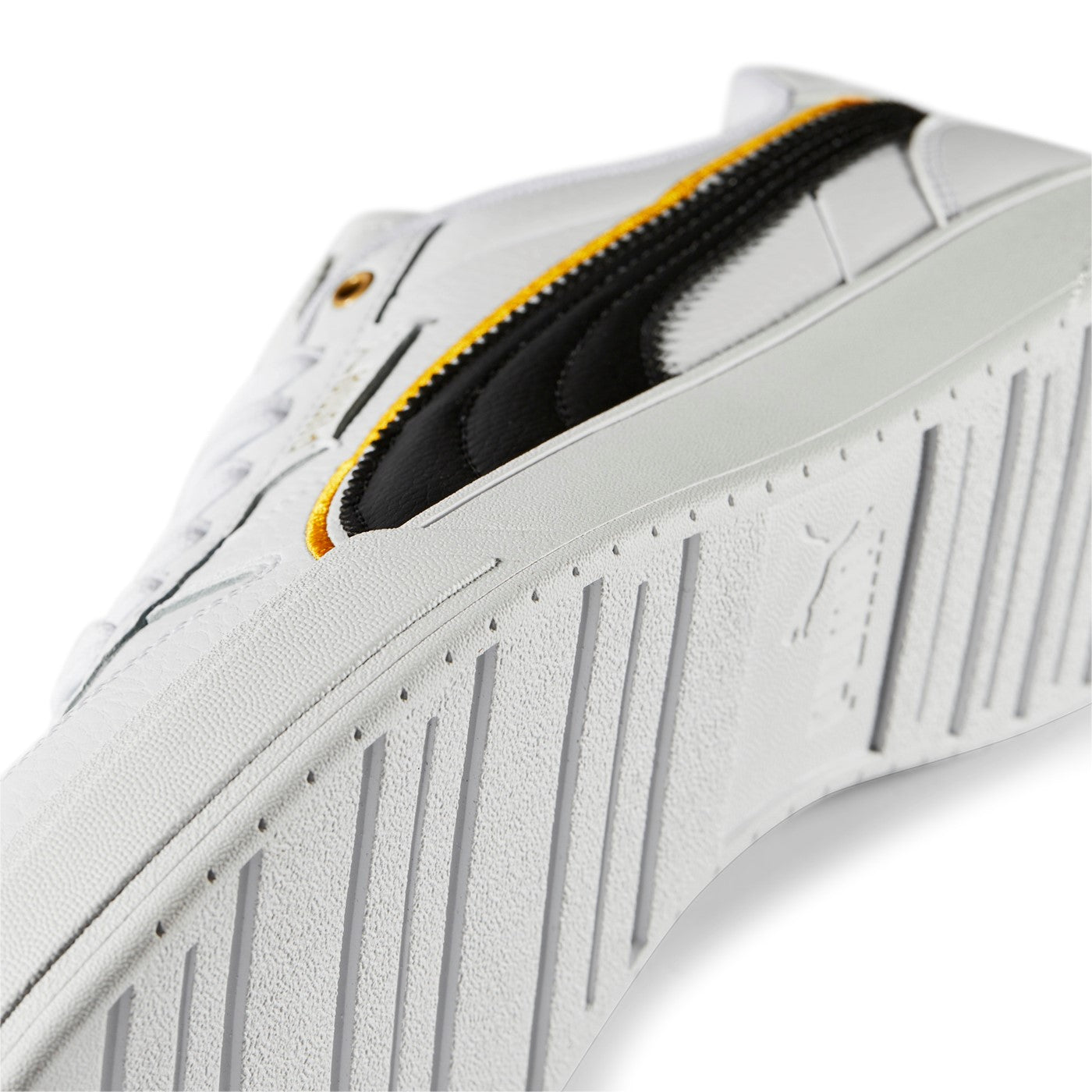 Puma men's sneakers shoe Caven Dime FC 386380 01 white-black-gold