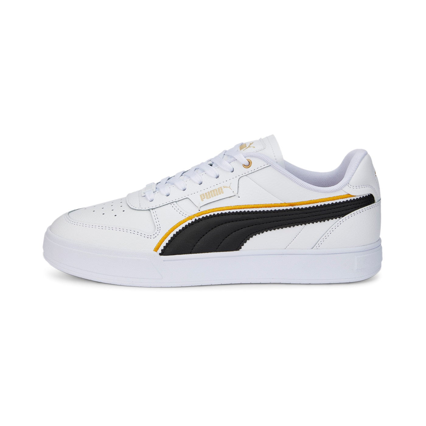 Puma men's sneakers shoe Caven Dime FC 386380 01 white-black-gold