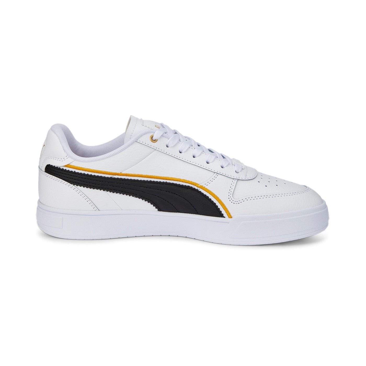 Puma men's sneakers shoe Caven Dime FC 386380 01 white-black-gold