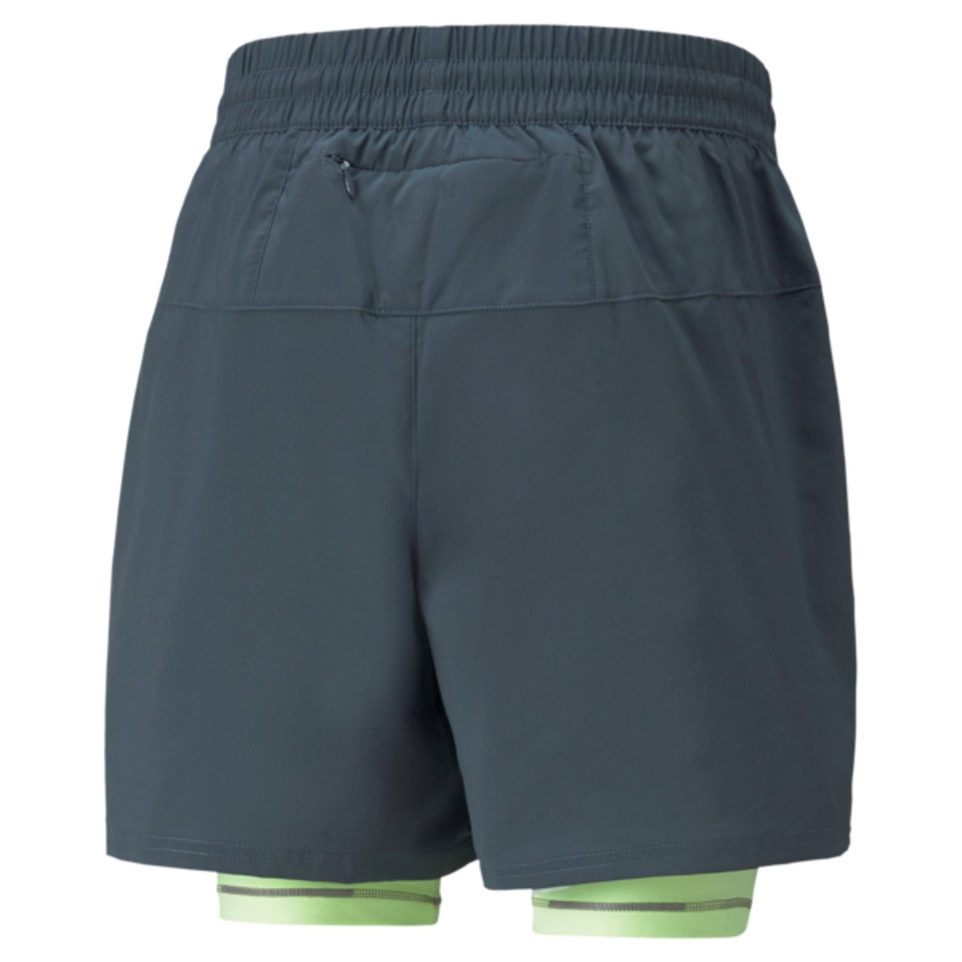 Puma Run 2IN1 5" racing sports shorts 521049-42 grey-acid green