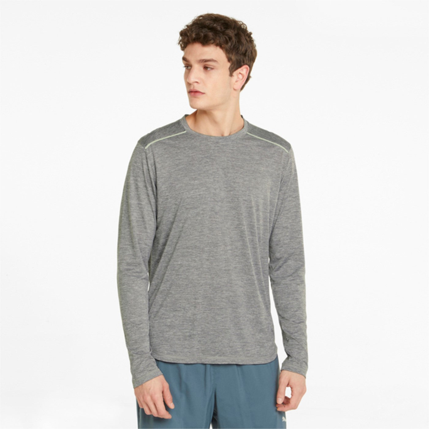 Puma T-shirt Run manica lunga 521403 03 medium gray heather
