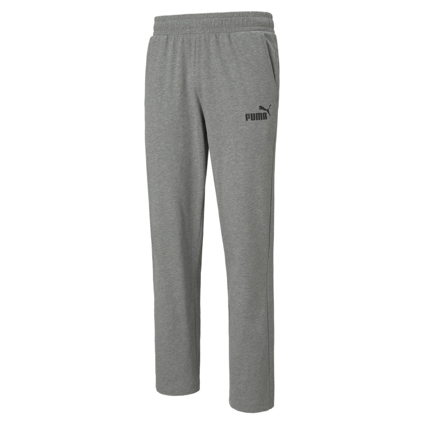Puma pantalone sportivo da uomo in cotone jersey ESS Jersey Pants op 586747 03 medium gray heather