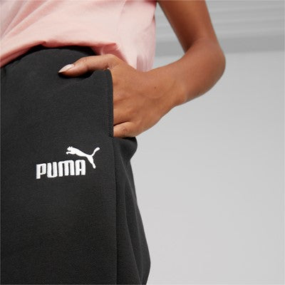 Puma pantalone da donna in cotone con polsino ESS+ Embroidery High-Waist Pants FL cl 670007 01 black
