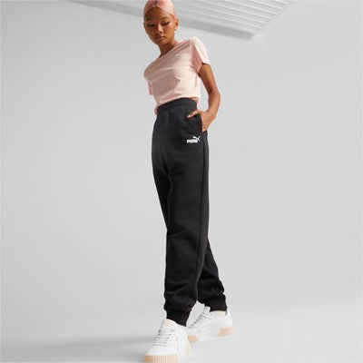 Puma pantalone da donna in cotone con polsino ESS+ Embroidery High-Waist Pants FL cl 670007 01 black