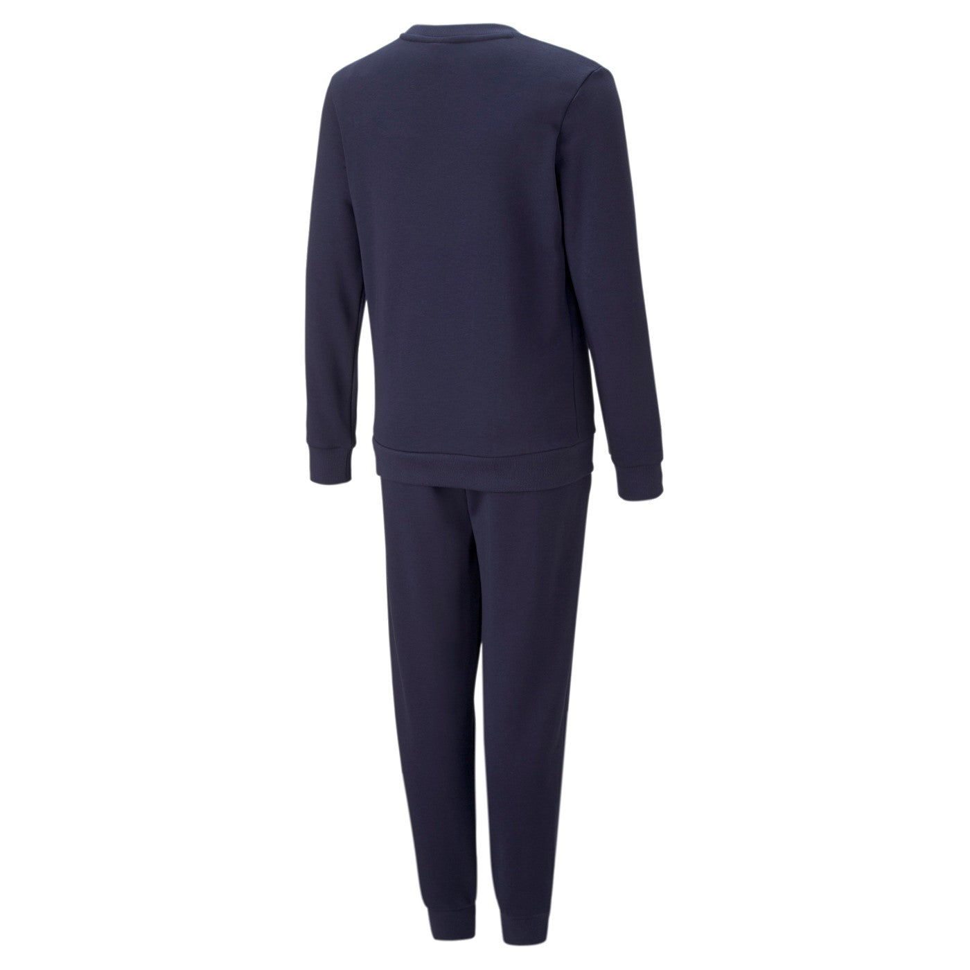 Puma tuta da ragazzo con felpa girocollo e pantalone con polsino alla caviglia Logo Sweat TR B 670885 06 blu