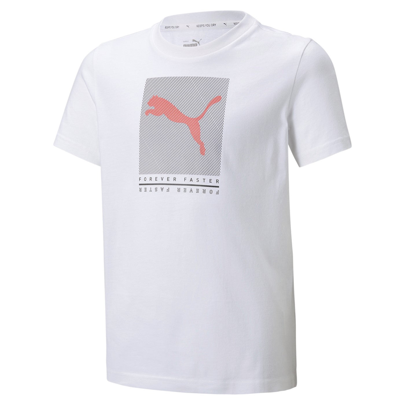 Puma Active Sports Graphic children's short sleeve t-shirt 846993 02 white