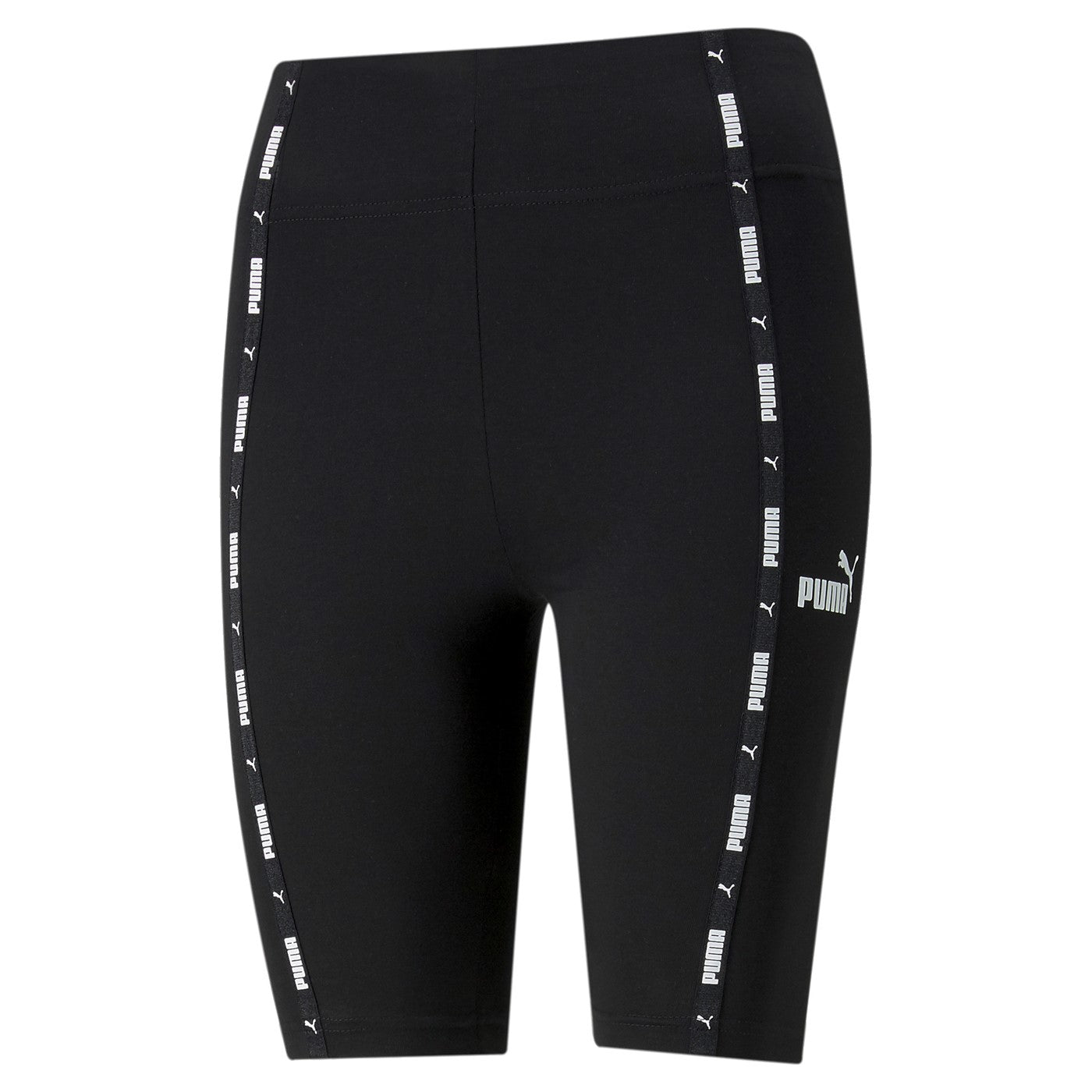 Puma women's stretch sports shorts Power 9" High-Waist Tape 847121 01 black