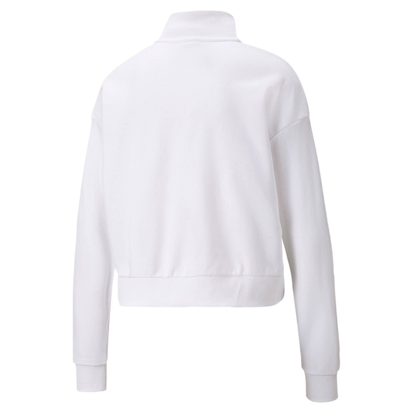 Puma women's sweatshirt with half buttoning Power Tape Crew 847124-02 white
