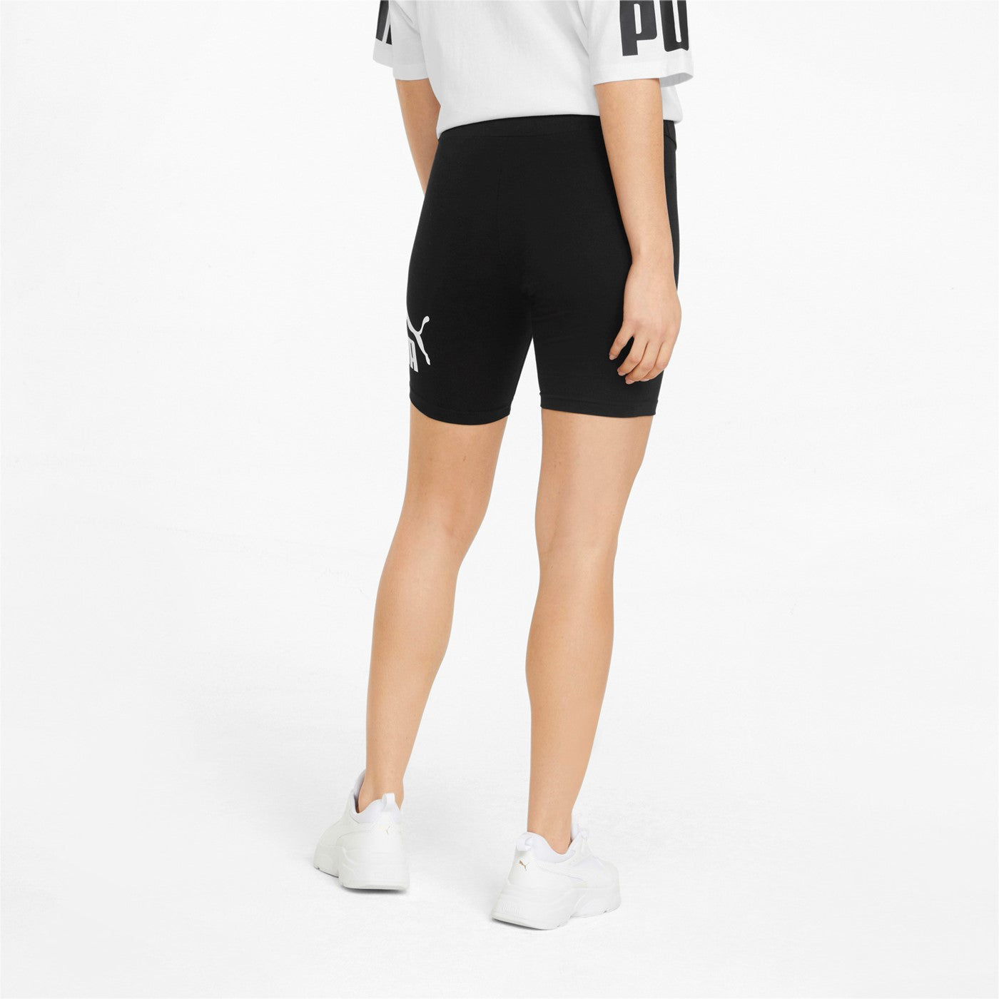 Puma Pantaloncino sportivo aderente da donna ESS 7" Logo 848347 01 nero