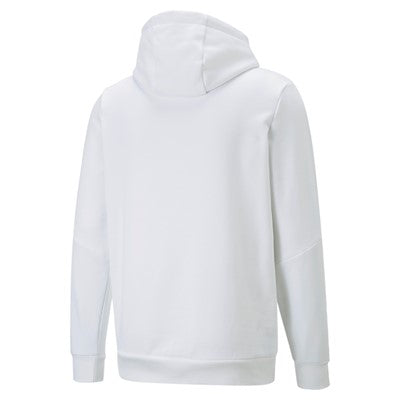Puma felpa da uomo con cappuccio e tasca anteriore a marsupio ESS+ Tape Hoodie FL 849040 02 white