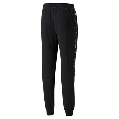 Puma fleece trousers with side band and cuff at the bottom ESS+ Tape Sweatpants FL cl 849042 01 black