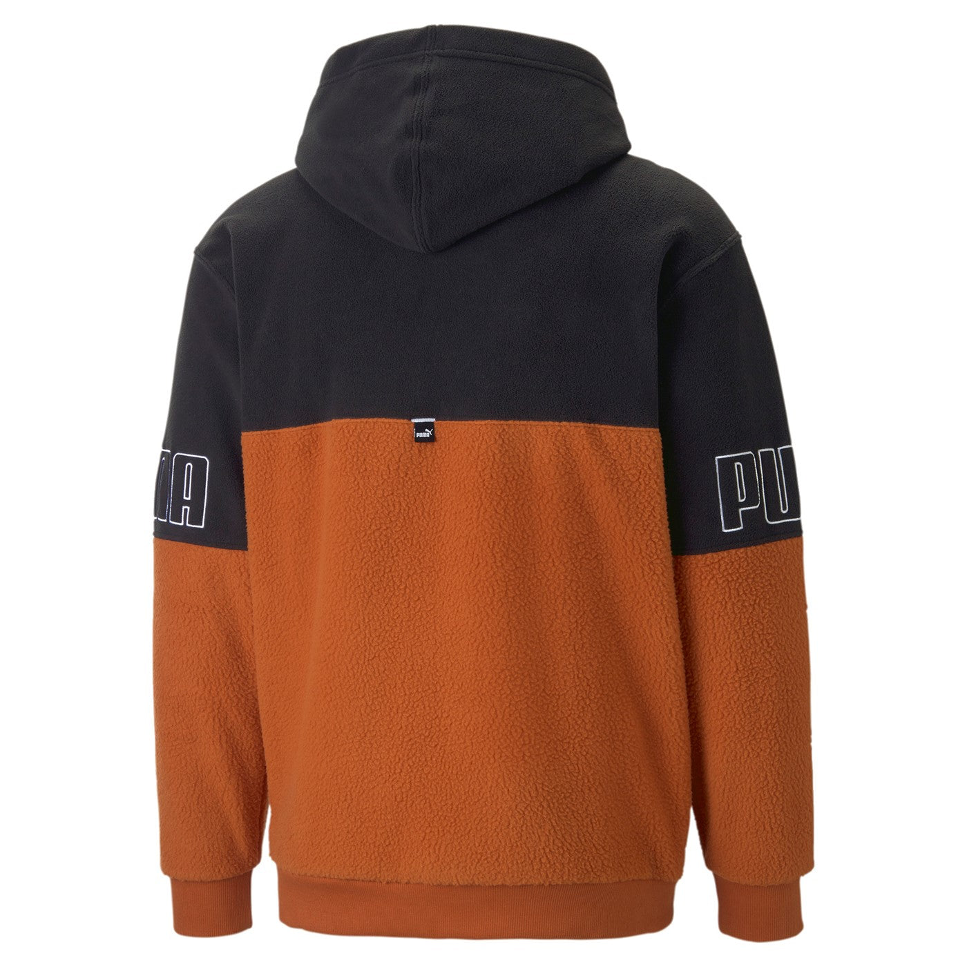 Puma Power Winterized Hooded Fleece Shirt 849854 64 orange black
