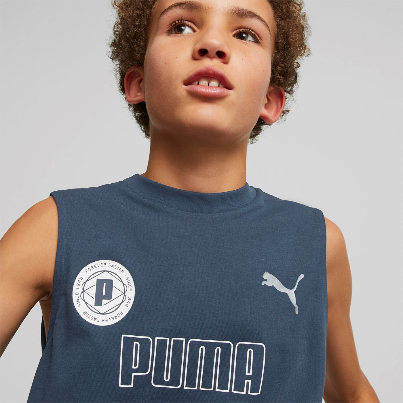 Puma T-shirt smanicata da ragazzo Active Sports 673201-16 dark night